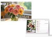 Kniha Květiny kalendář 2026 - stolní kalendář