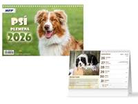 Kniha Psí plemena kalendář 2026 - stolní kalendář