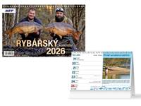 Kniha Rybářský kalendář 2026 - stolní kalendář