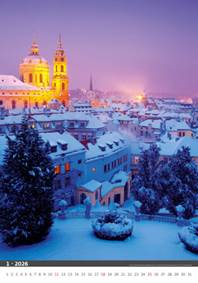 Praha 2026 - nástěnný kalendář