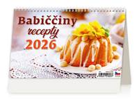 Kniha Babiččiny recepty 2026 - stolní kalendář