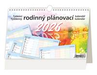 Týdenní rodinný plánovací 2026 - stolní kalendář