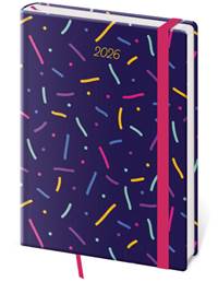 Týdenní diář 2026 A5 Vario Sprinkles s gumičkou