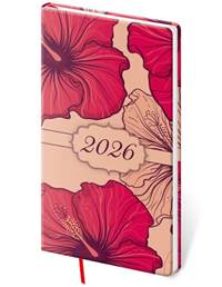 Kapesní diář 2026 Vario Lyra Hibiscus