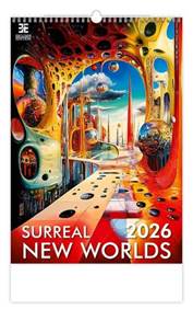 Kniha Surreal New Worlds 2026 - nástěnný kalendář