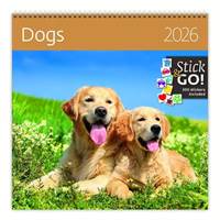 Dogs 2026 - nástěnný kalendář