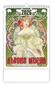 Alfons Mucha 2026 - nástěnný kalendář