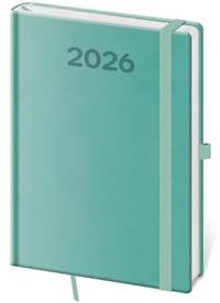 Denní diář 2026 A5 Print Pop světle zelený