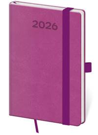 Kniha Kapesní diář 2026 Print Pop fialový