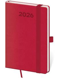 Kapesní diář 2026 Print Pop malinový