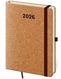 Týdenní diář 2026 A5 Cork s poutkem