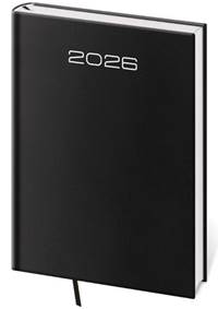 Týdenní diář 2026 B5 Old Karachi černý