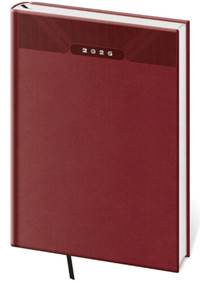 Denní diář 2026 A4 Print Classic angl. červený