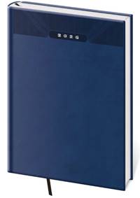 Týdenní diář 2026 B5 Print Classic modrý