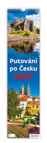 Kniha Putování po Česku vázanka 2027 - nástěnný kalendář