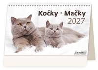 Kočky 2027 - stolní kalendář kúpite na Knihyprekazdeho.sk