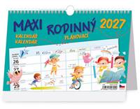 Kniha Maxi rodinný plánovací kalendář 2027 - stolní kalendář