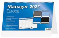 Kniha Plánovací kalendář Manager Europe 2027 - stolní kalendář