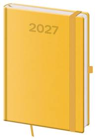 Kniha Denní diář 2027 A5 Print Pop žlutý