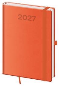 Kniha Denní diář 2027 A5 Print Pop oranžový