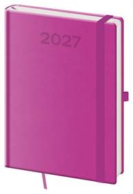 Kniha Denní diář 2027 A5 Print Pop fialový
