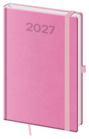Kniha Týdenní diář 2027 A5 Print Pop růžový