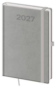 Kniha Týdenní diář 2027 A5 Print Pop šedý