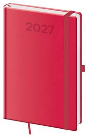 Kniha Týdenní diář 2027 A5 Print Pop malinový