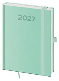 Kniha Denní diář 2027 B6 Print Pop světle zelený
