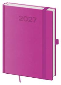 Kniha Denní diář 2027 B6 Print Pop fialový