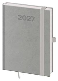 Kniha Týdenní diář 2027 B6 Print Pop šedý