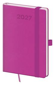 Kniha Kapesní diář 2027 A6 Print Pop fialový