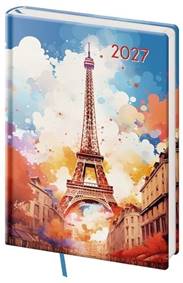 Kniha Týdenní diář 2027 A5 Vario Lyra Paris