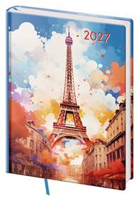 Kniha Denní diář 2027 B6 Vario Lyra Paris