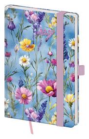 Kniha Kapesní diář 2027 A6 Vario Wildflowers s gumičkou