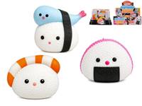 Kniha Squishy Kawaii sushi kamarát 5cm 3druhy