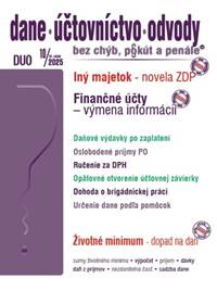 Kniha DUO 10/2025 – Dane, účtovníctvo, odvody bez chýb, pokút a penále