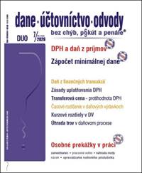 Kniha DUO 7/2026 DPH v zákone o dani z príjmov, Spôsob zápočtu minimálnej dane