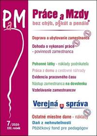 Kniha PAM 7/2026 Doprava zamestnanca, Pohonné látky