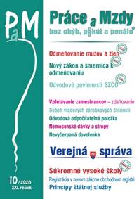 Kniha PAM 10/2026  - Odmeňovanie mužov a žien