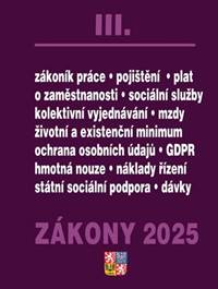 Kniha Zákony III 2025 - Zákoník práce, Pojištění, Sociální služby