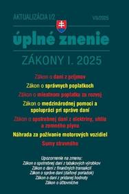 Kniha Aktualizácia I/2 2025 Daňové a účtovné zákony