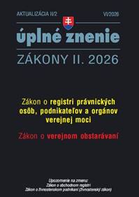 Kniha Aktualizácia II/2 2026 – Obchodné a občianske právo