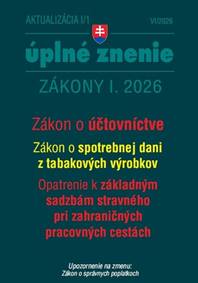 Kniha Aktualizácia I/1 2026 – daňové a účtovné zákony