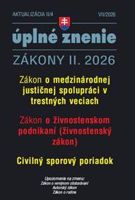 Kniha Aktualizácia II/4 2026 – Trestné právo a Civilné spo