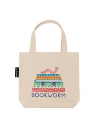 Bookworm mini tote bag