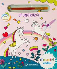 Kniha Malování vodou Jednorožci