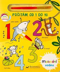 Kniha Malování vodou Počítám od 1 do 10