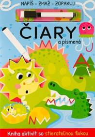 Kniha Čiary a písmená - Napíš, zmaž, zopakuj
