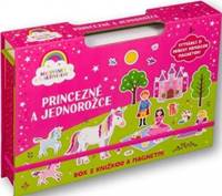 Kniha Princezné a jednorožce- Box s knižkou a magnetmi